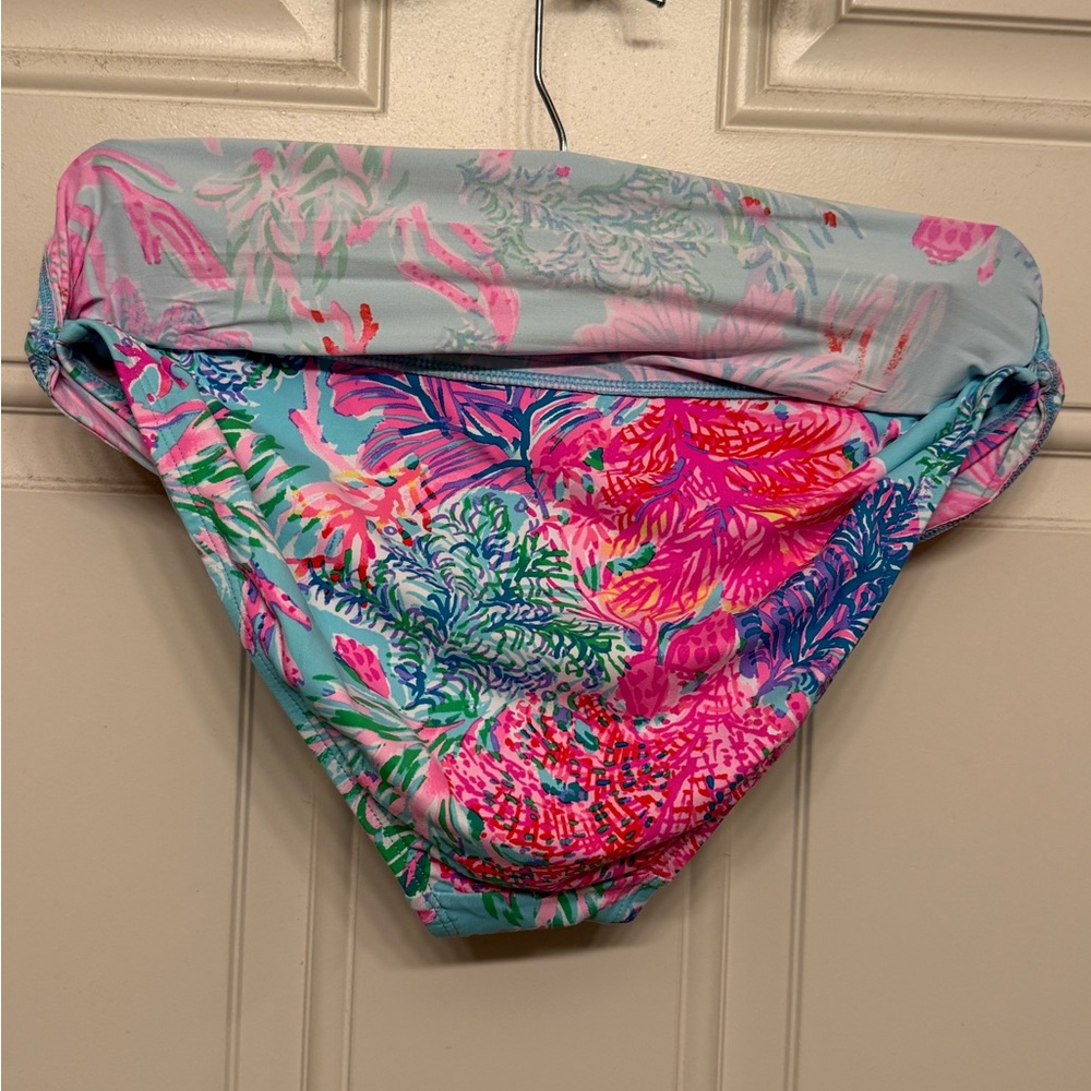 Lilly Pulitzer Tropical Print Bikini - Pink and Blue - Picture 2 of 3